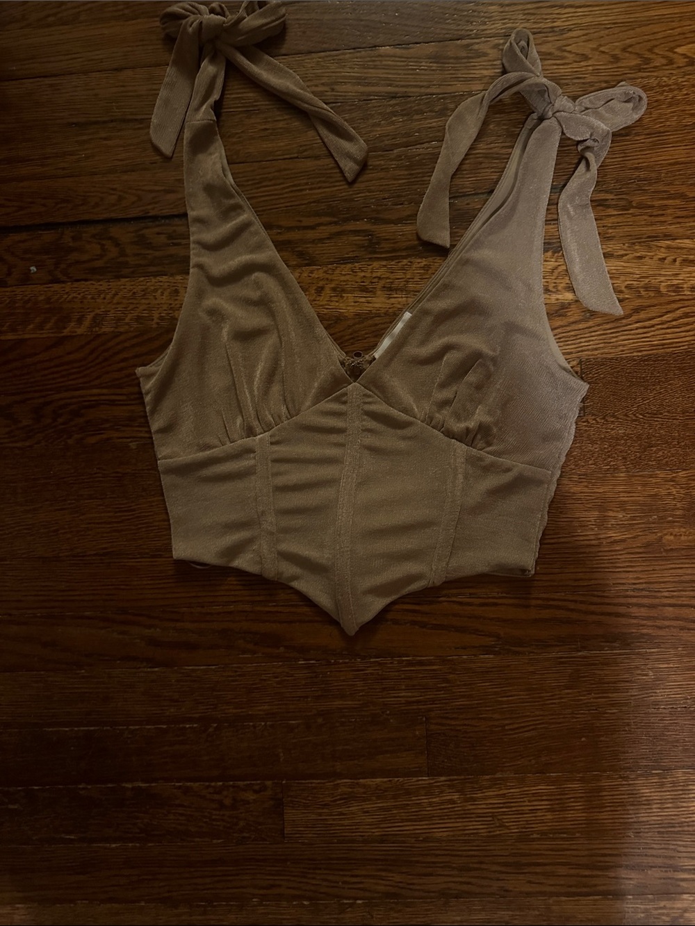 Mable Tie-Strap Corset Tank